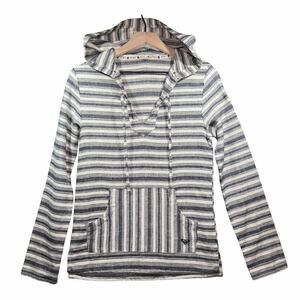 Roxy Baja Beach‎ Canvas Poncho Striped Tequila Hoodie Women’s Size XS